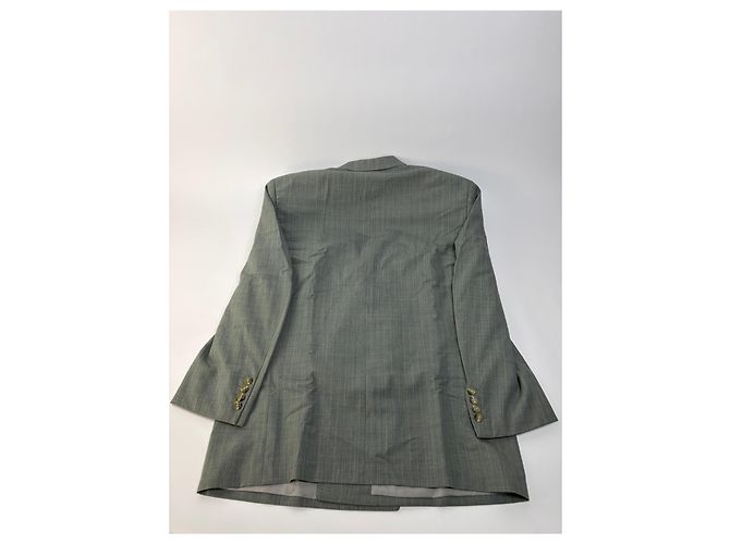 Abito vintage Givenchy da uomo, doppiopetto, grigio chiaro a righe, M - vista 5
