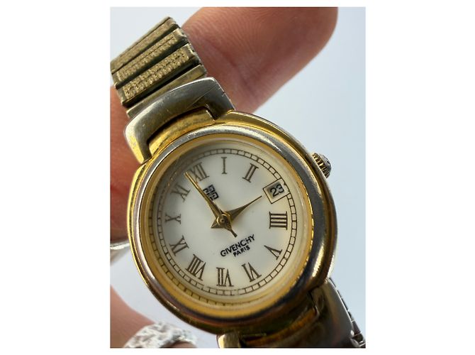 Orologio bracciale Vintage Givenchy da donna c. fine anni '80 Gold White D'oro - vista 4