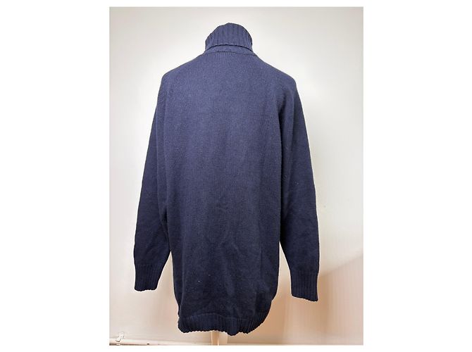 Medusa Vintage Versace Strickpullover mit Rollkragen Marineblau XL - Ansicht 10