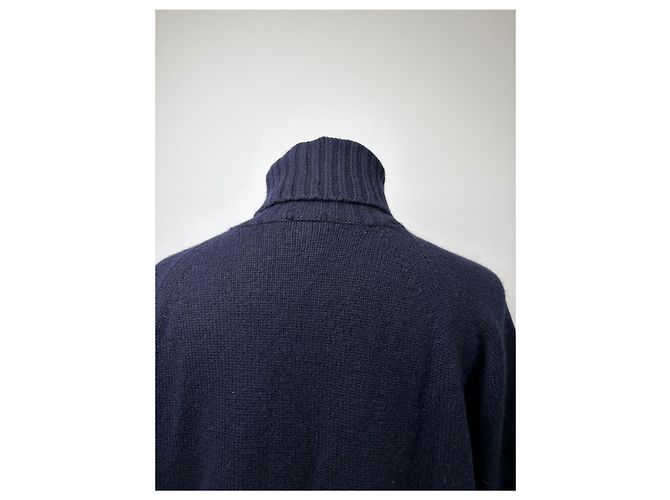 Medusa Vintage Versace Strickpullover mit Rollkragen Marineblau XL - Ansicht 14