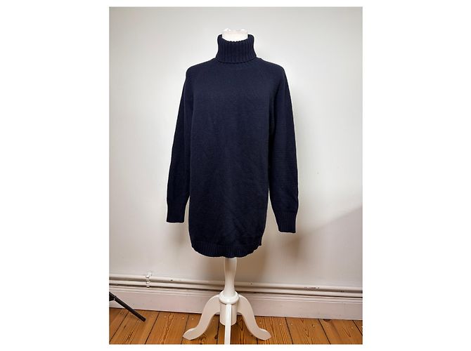 Medusa Vintage Versace Strickpullover mit Rollkragen Marineblau XL - Ansicht 15