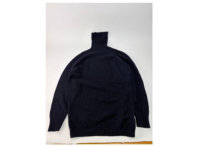 Medusa Vintage Versace Strickpullover mit Rollkragen Marineblau XL - Ansicht 4