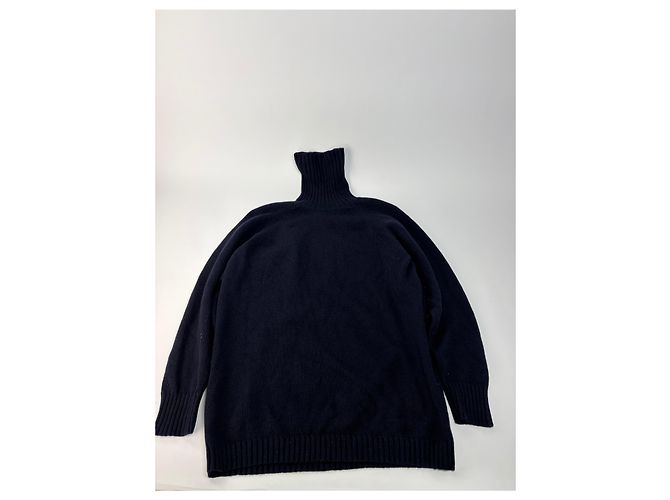 Medusa Vintage Versace Strickpullover mit Rollkragen Marineblau XL - Ansicht 6