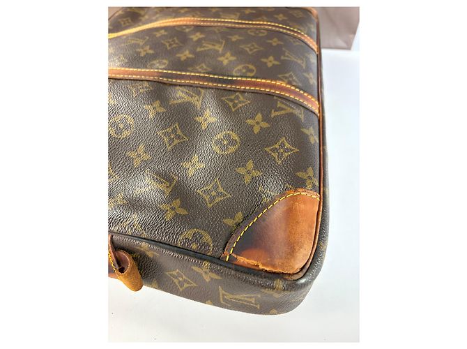 Vintage Louis Vuitton Monogram Canvas Strukturierte Aktentasche 2005 Brown Braun - Ansicht 11