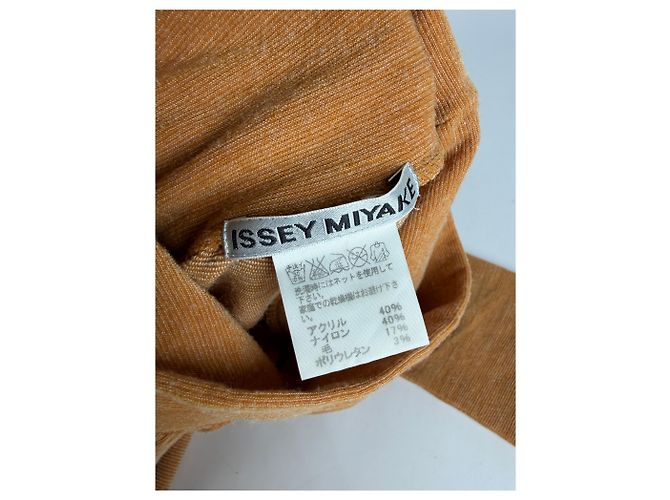 Top a maniche lunghe Vintage Issey Miyake Rust Orange S - vista 10