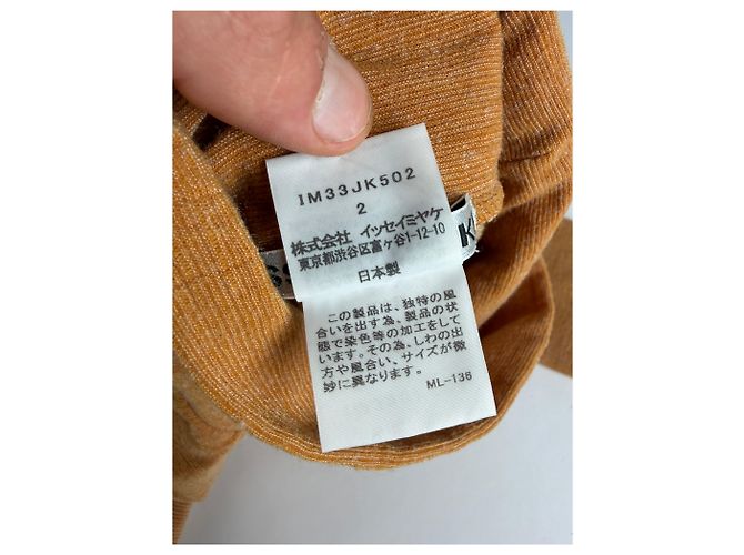 Top a maniche lunghe Vintage Issey Miyake Rust Orange S - vista 11