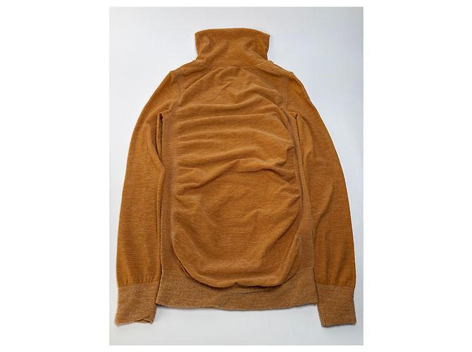 Top a maniche lunghe Vintage Issey Miyake Rust Orange S - vista 12