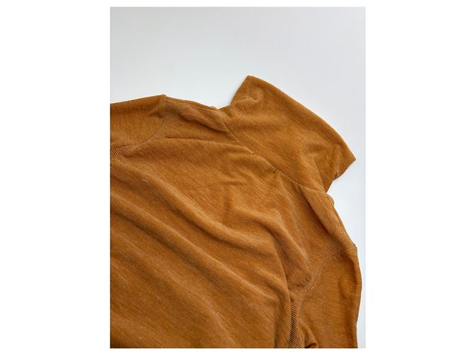 Top a maniche lunghe Vintage Issey Miyake Rust Orange S - vista 13