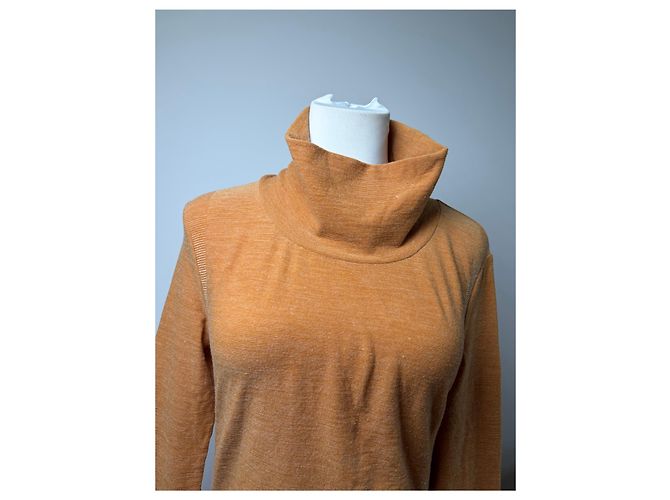 Top a maniche lunghe Vintage Issey Miyake Rust Orange S - vista 14