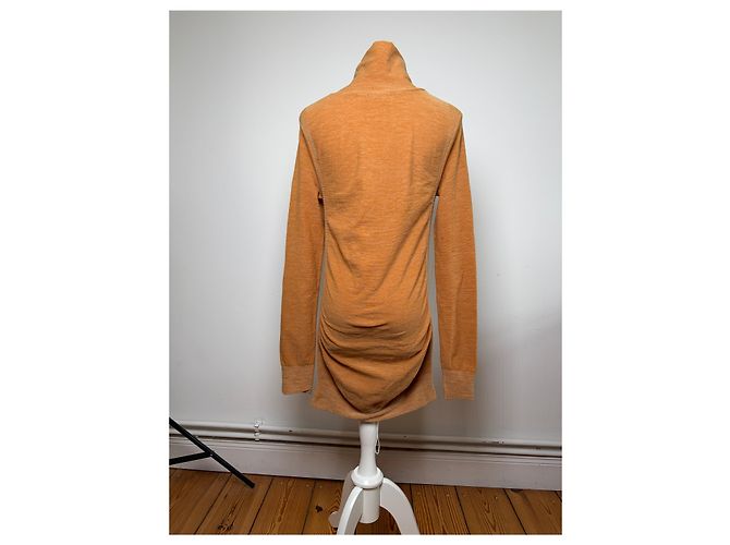 Top a maniche lunghe Vintage Issey Miyake Rust Orange S - vista 3