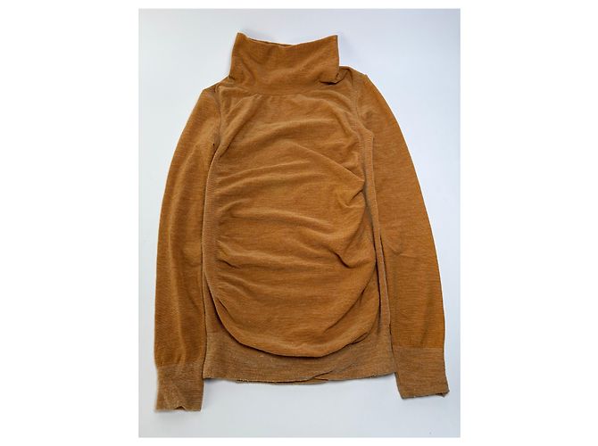 Top a maniche lunghe Vintage Issey Miyake Rust Orange S - vista 4
