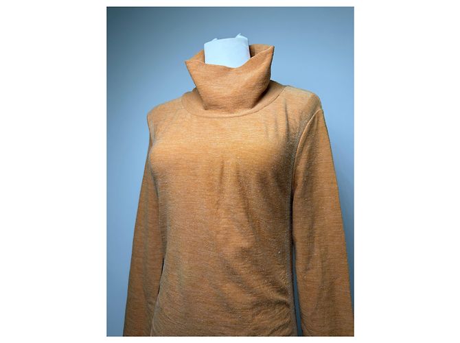 Top a maniche lunghe Vintage Issey Miyake Rust Orange S - vista 8