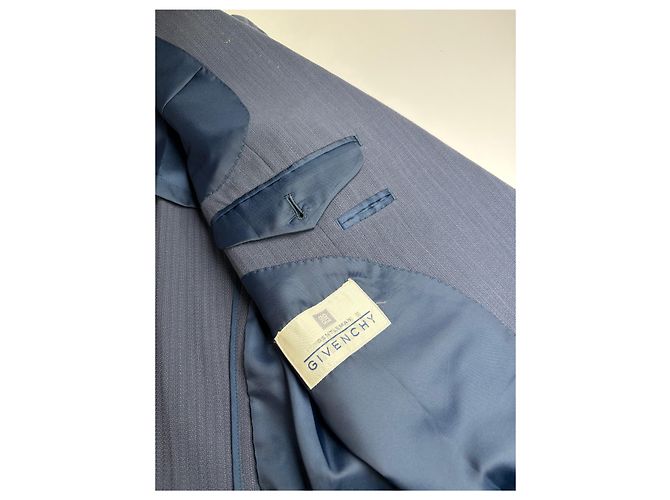 Completo Givenchy Vintage da uomo azzurro, fodera blu scuro M Blu navy - vista 7