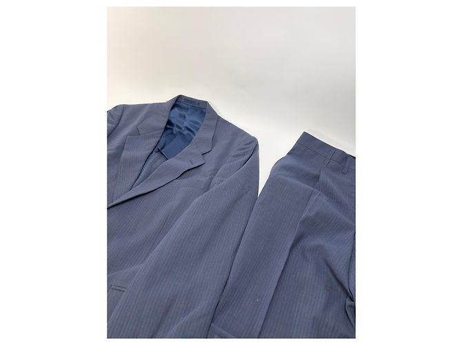 Completo Givenchy Vintage da uomo azzurro, fodera blu scuro M Blu navy - vista 8