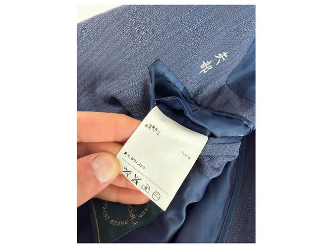 Completo Givenchy Vintage da uomo azzurro, fodera blu scuro M Blu navy - vista 9