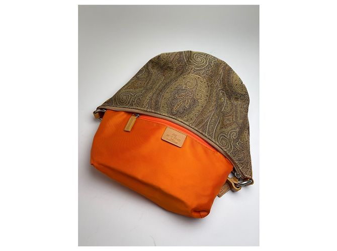 Vintage Etro Paisley Jacquard Hobo Bag Ende 1990s Brown Rust Braun - Ansicht 3