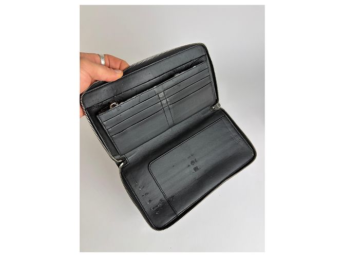 Vintage Givenchy Bambi Print Leather Bifold Wallet 2013 Black - view 5
