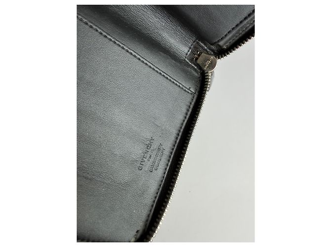 Vintage Givenchy Bambi Print Leather Bifold Wallet 2013 Black - view 9