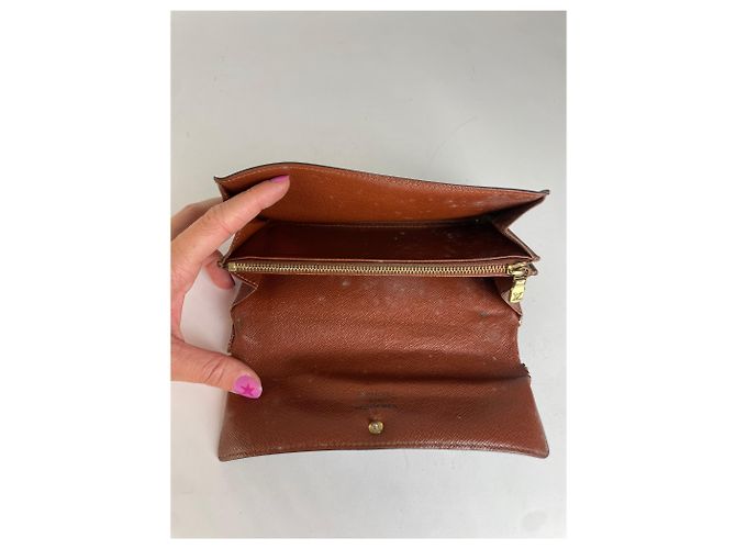 Vintage Louis Vuitton Monogram Canvas Bifold Wallet 2000 Brown - view 3