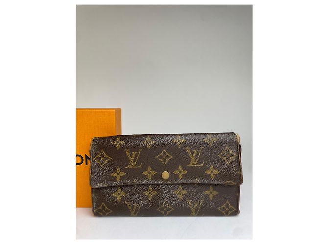 Vintage Louis Vuitton Monogram Canvas Bifold Wallet 2000 Brown - view 8