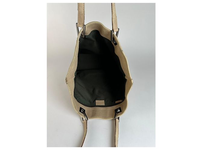 Bolso Tote Vintage Gucci GG Supreme Canvas Frida Giannini Era Beige Brown - vista 13