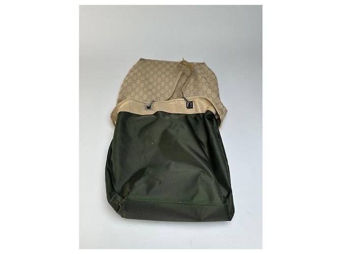 Bolso Tote Vintage Gucci GG Supreme Canvas Frida Giannini Era Beige Brown - vista 3