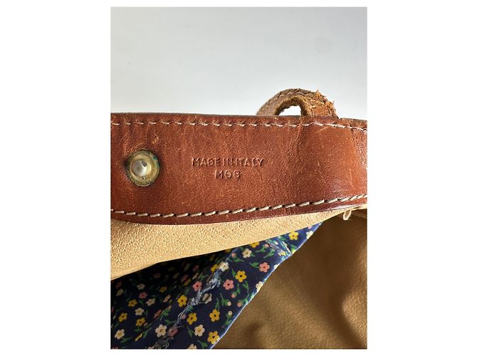 Cabas Céline Borsa Tote Vintage Celine Macadam Canvas Fine 1980s–1990s Beige Brown - vista 5