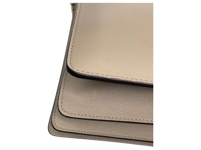Chloé Borsa a tracolla Chloe Motty Gray Faye Medium con patta in pelle di vitello e camoscio Grigio - vista 12