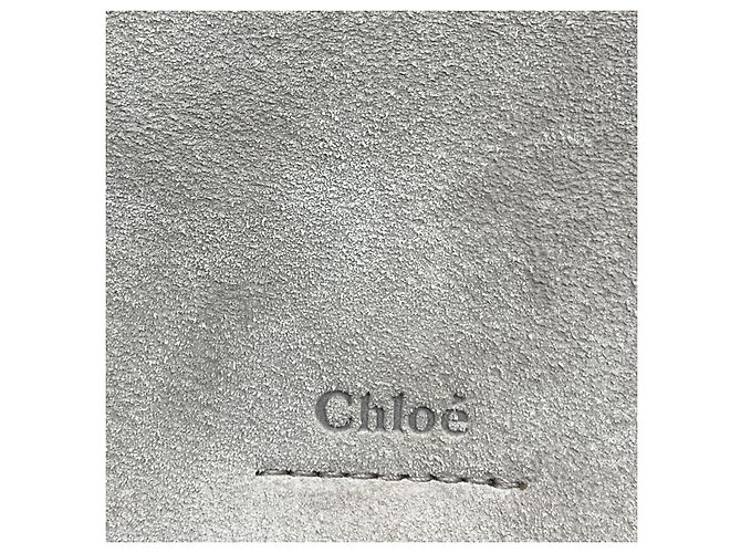 Chloé Borsa a tracolla Chloe Motty Gray Faye Medium con patta in pelle di vitello e camoscio Grigio - vista 7