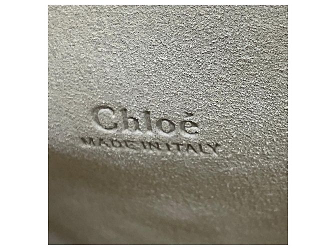 Chloé Borsa a tracolla Chloe Motty Gray Faye Medium con patta in pelle di vitello e camoscio Grigio - vista 8