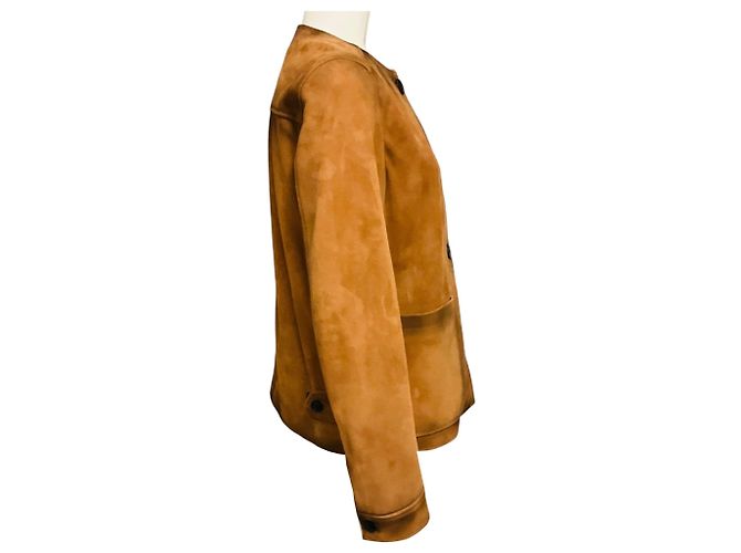 Autre Marque Giacca in camoscio vintage Charlee Saint Art Bronze Marrone - vista 2