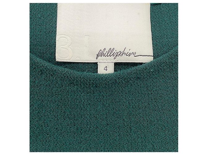 3.1 Phillip Lim Shift-Kleid aus grüner Wolle - Ansicht 4