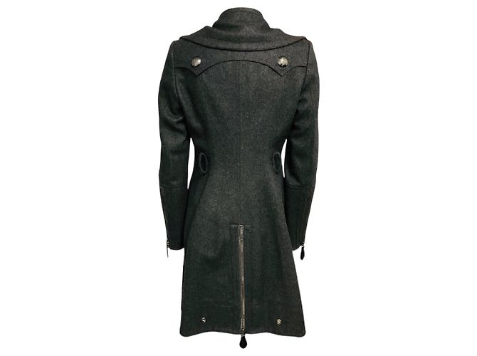 Burberry klassischer Mantel aus Wolle und Kaschmir in Anthrazitgrau - Ansicht 3