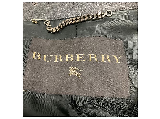 Burberry klassischer Mantel aus Wolle und Kaschmir in Anthrazitgrau - Ansicht 4