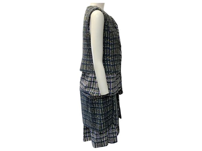 Conjunto de top e saia Marni Purple / Black em lã / seda Preto - vista 2