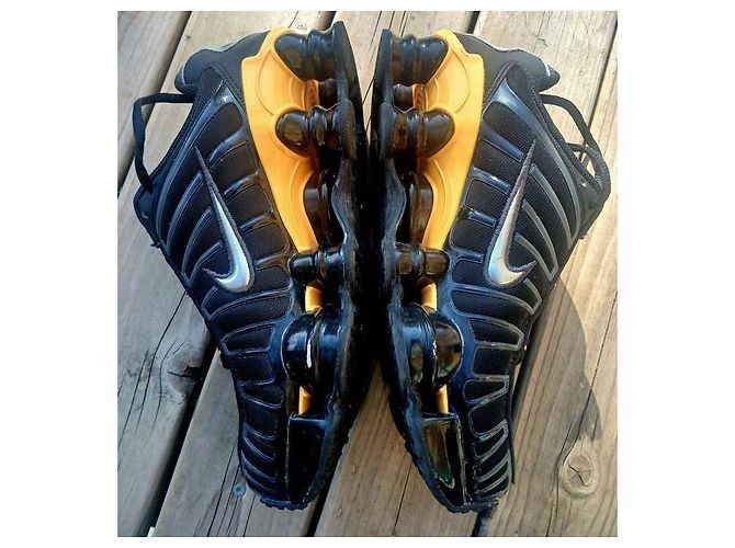 Nike Shox TL Sneaker Schwarz/Orange Silber - Ansicht 2