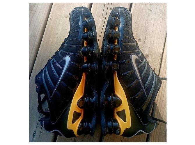 Nike Shox TL Sneaker Schwarz/Orange Silber - Ansicht 3
