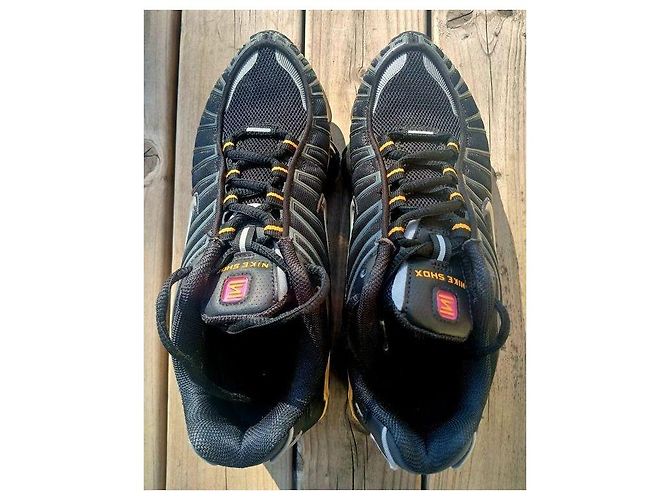 Nike Shox TL Sneaker Schwarz/Orange Silber - Ansicht 5
