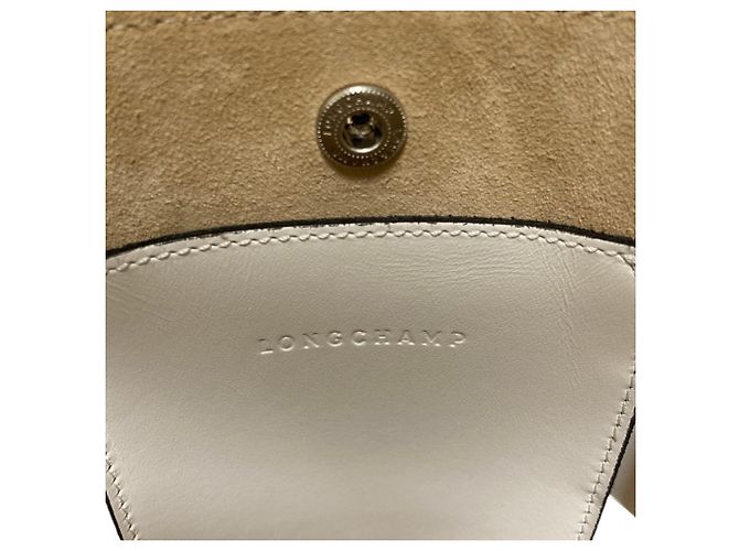 Borsa a tracolla Longchamp Epure XS Bucket Bianco Blu navy - vista 10