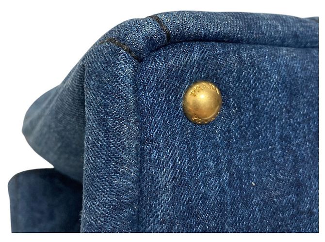 Bolso Tote Prada Canapa Denim - vista 11