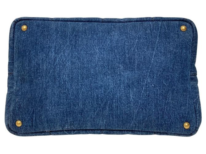 Bolso Tote Prada Canapa Denim - vista 6