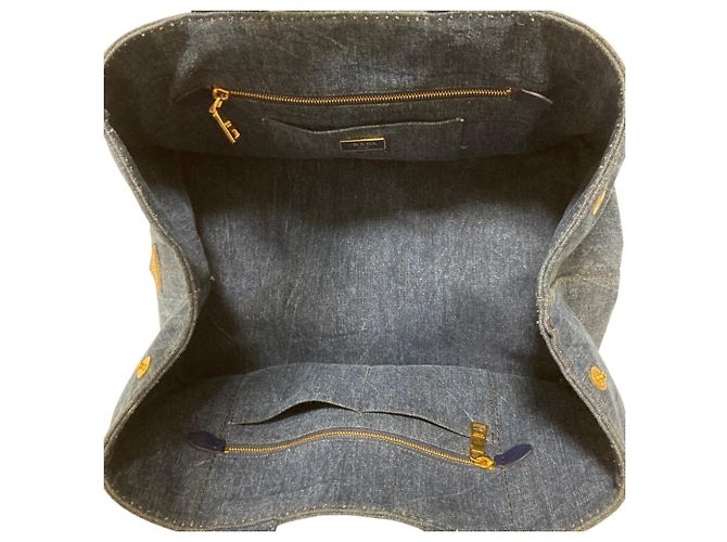 Bolso Tote Prada Canapa Denim - vista 7