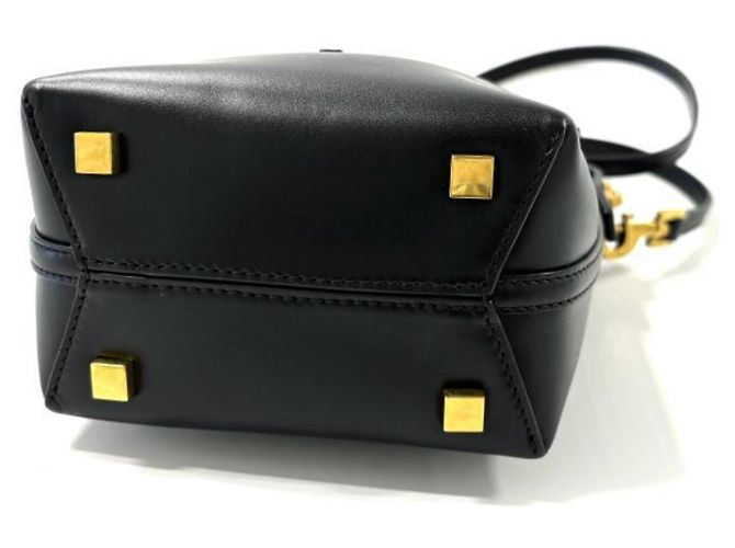 Autre Marque SAINT LAURENT LE 37 Mini 2-Way Bucket Bag aus Lammleder Schwarz - Ansicht 3
