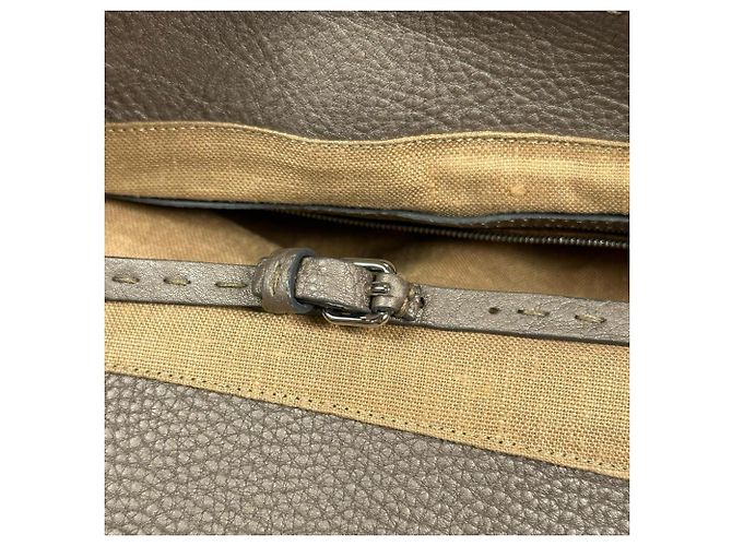 Borsa Fendi Metallic Beige - vista 13