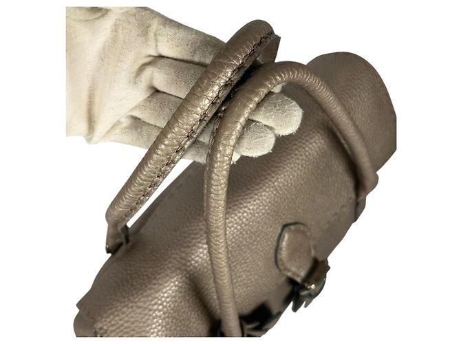 Borsa Fendi Metallic Beige - vista 14