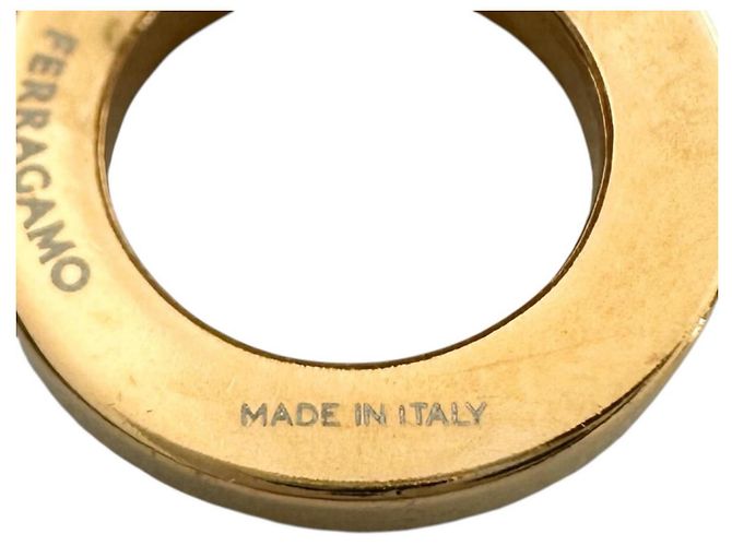 Orecchini Salvatore Ferragamo Gancini Crystal D'oro - vista 6
