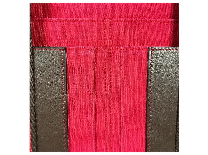 Hermès Bolso Hermes para mujer Castaño Negro Roja - vista 11