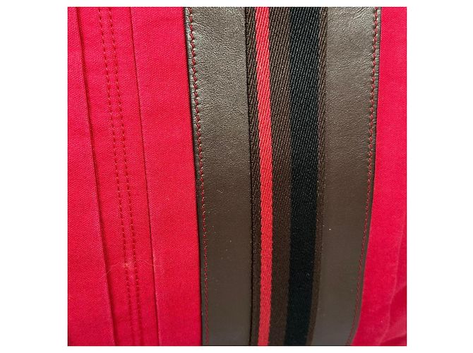 Hermès Bolso Hermes para mujer Castaño Negro Roja - vista 13