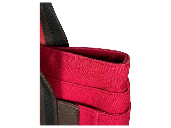 Hermès Bolso Hermes para mujer Castaño Negro Roja - vista 15