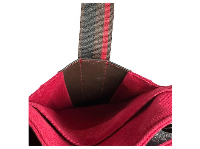Hermès Bolso Hermes para mujer Castaño Negro Roja - vista 16